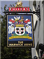 The Warwick Arms pub sign, Warwick Road W8