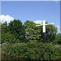 Canal signpost at Autherley Junction, Wolverhampton