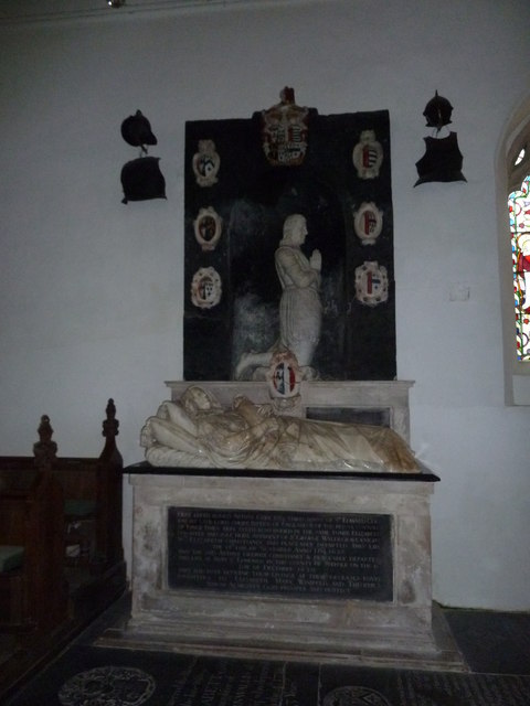 St Andrew's Bramfield:  tomb memorial