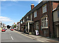 High Street past The Pykkerell public house, Ixworth