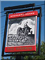 TQ8461 : The Harrow, Pub Sign, Stockbury by David Anstiss