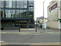 Looking across Lansdowne Road towards Lansdowne Mews