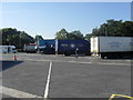 Lorry park at Forton northbound services on the M6