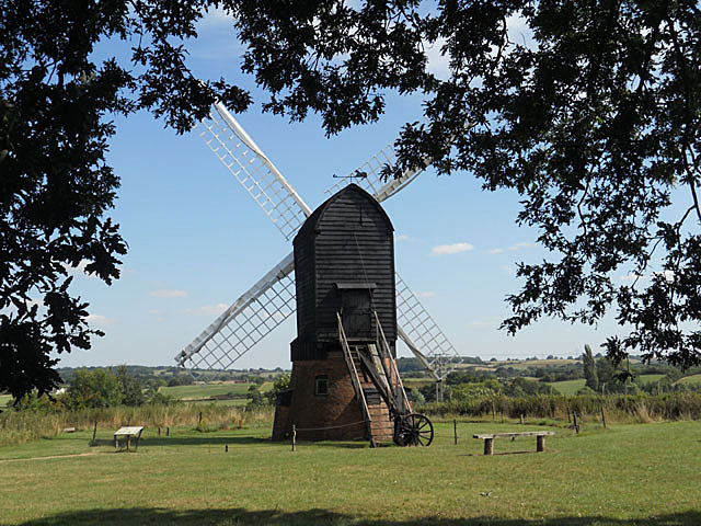The windmill at Avoncroft Museum