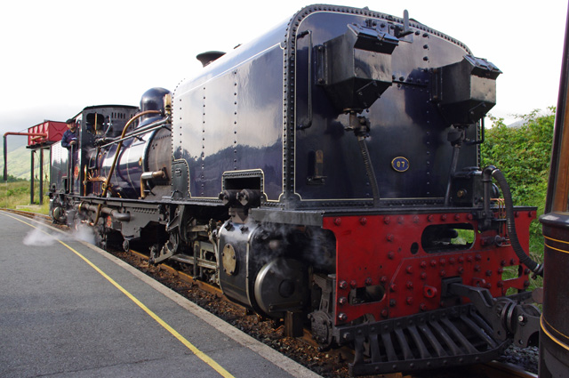 Welsh Highland Railway 87 at Rhyd-Ddu station
