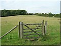 SP3148 : Gate on bridleway to Pillerton Hersey by David P Howard