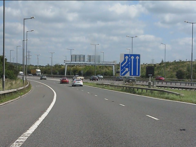 Joining the M5, northbound side © J Whatley :: Geograph Britain and Ireland