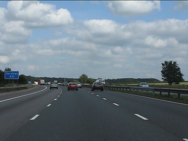 M5 Motorway near Ringhurst Farm © J Whatley :: Geograph Britain and Ireland