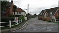 Looking from the B1124  into Bungay Road