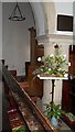 St. Peter, Holton: floral display in the nave