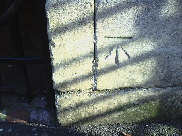 Benchmark at entrance to the Covered Market