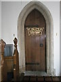 Melton, St Andrew: door to the vestry