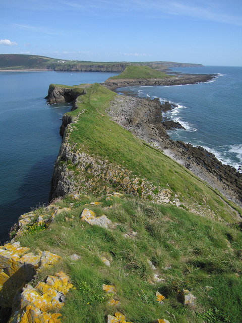 View along Worms Head