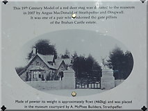 NH5458 : Plaque in Dingwall Museum courtyard by sylvia duckworth