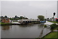 Purton swing bridge in operation September 2010