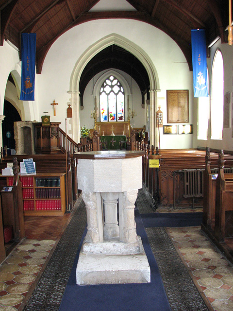 St Margaret's church in Drayton - view east