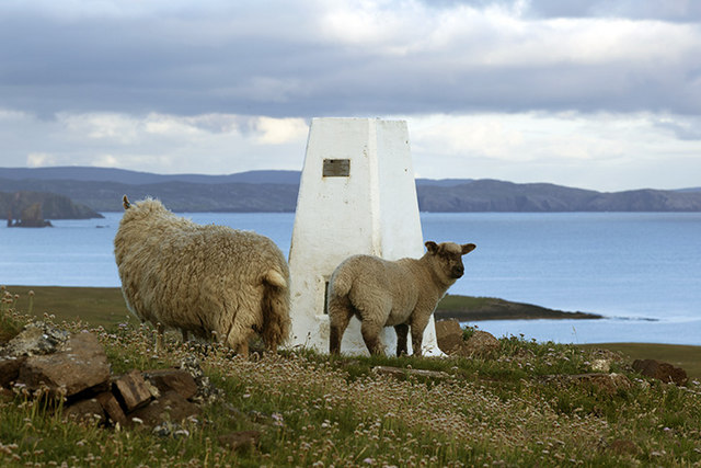 Trig Point, Esha Ness, Shetland