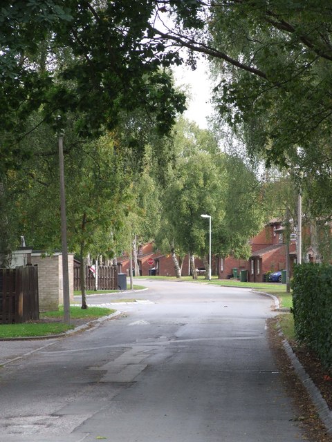 A view down Howard Road from its junction with St Wilfred's Road