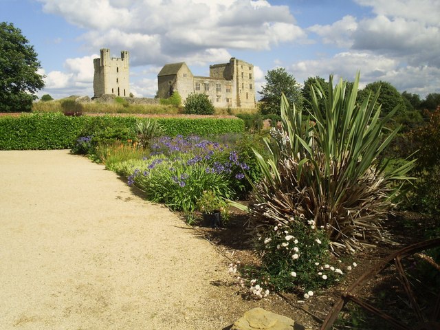 Helmsley Castle  walled garden.