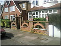 Heraldic lions in Cricklade Avenue, Streatham Hill