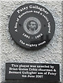 C2221 : Patsy Gallagher plaque, Ramelton by Kenneth  Allen