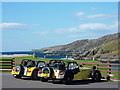 Lotus/Caterham Seven tourers at Scourie