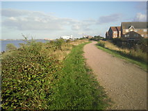 TQ4781 : The Thames Path east of Cross Ness by Marathon