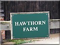 Hawthorn Farm Sign