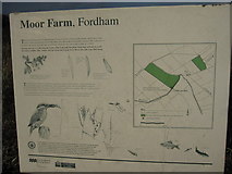 TL6172 : Moor Farm information board by Hugh Venables