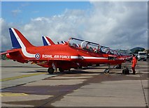 NO4520 : Red Arrows lined up at Leuchars by kim traynor