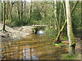 Ford and footbridge over a brook