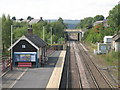 Haltwhistle Station, westbound platform