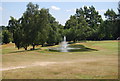 Fountain and lake, West Malling Golf Course