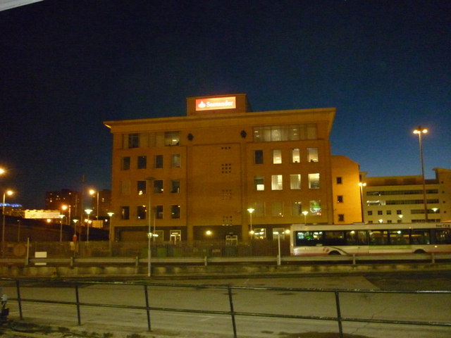 The Santander building from Bradford Interchange