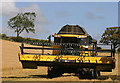 A combine harvester at Lilliesleaf