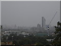 Foggy London skyline, Telegraph Hill Park SE14