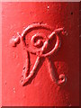 NZ2465 : Victorian postbox, Richardson Road, NE2 - royal cipher by Mike Quinn