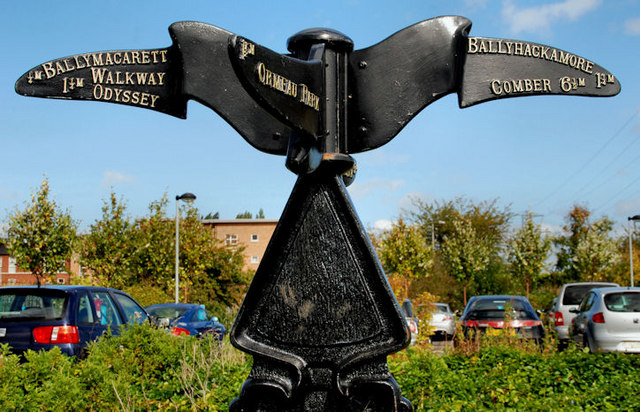 National Cycle Network milepost, Belfast (2)
