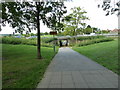 Approaching an underpass from Stag Hill Campus