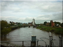 SE6132 : River Ouse from the rail bridge in Selby by Ian S