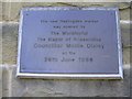 Opening Plaque, Haslingden Market, Lancashire