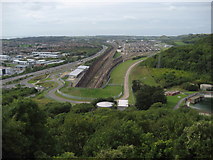 TR2137 : Above the Channel Tunnel Entrance by Chris Heaton