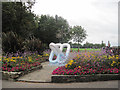 Sculpture in Promenade Park gardens