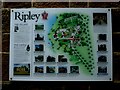 Village information board, Ripley, North Yorkshire