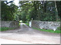 The entrance drive to Treworgey Manor