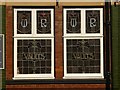 Pair of stained glass windows, King William IV public house, Ripon