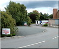 Car park entrance, Robert Price, Court Road Industrial Estate