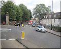 Roundabout at north end of Queens Road