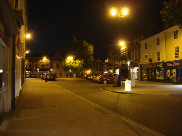 Butter Market, Bury St.Edmunds at night