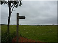 Footpath sign near Kewgardens Farm